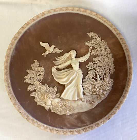 “To A Skylark” Sculptured Plate