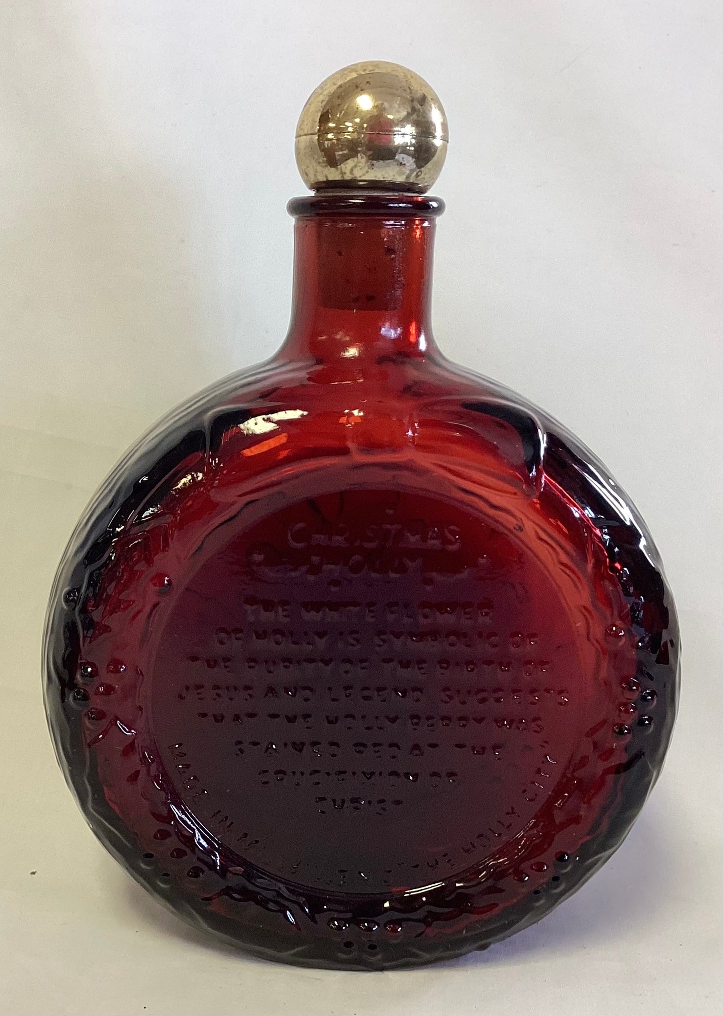 Christmas Holly 1973 - Wheaton Bottle