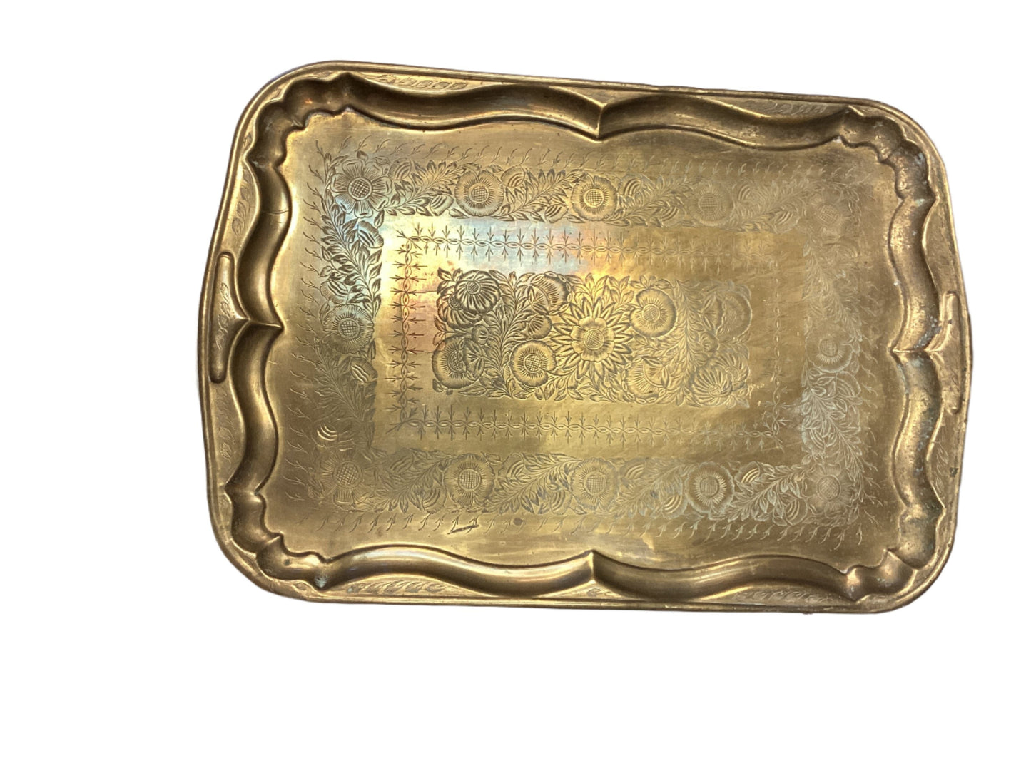 Rectangular Brass Serving Tray