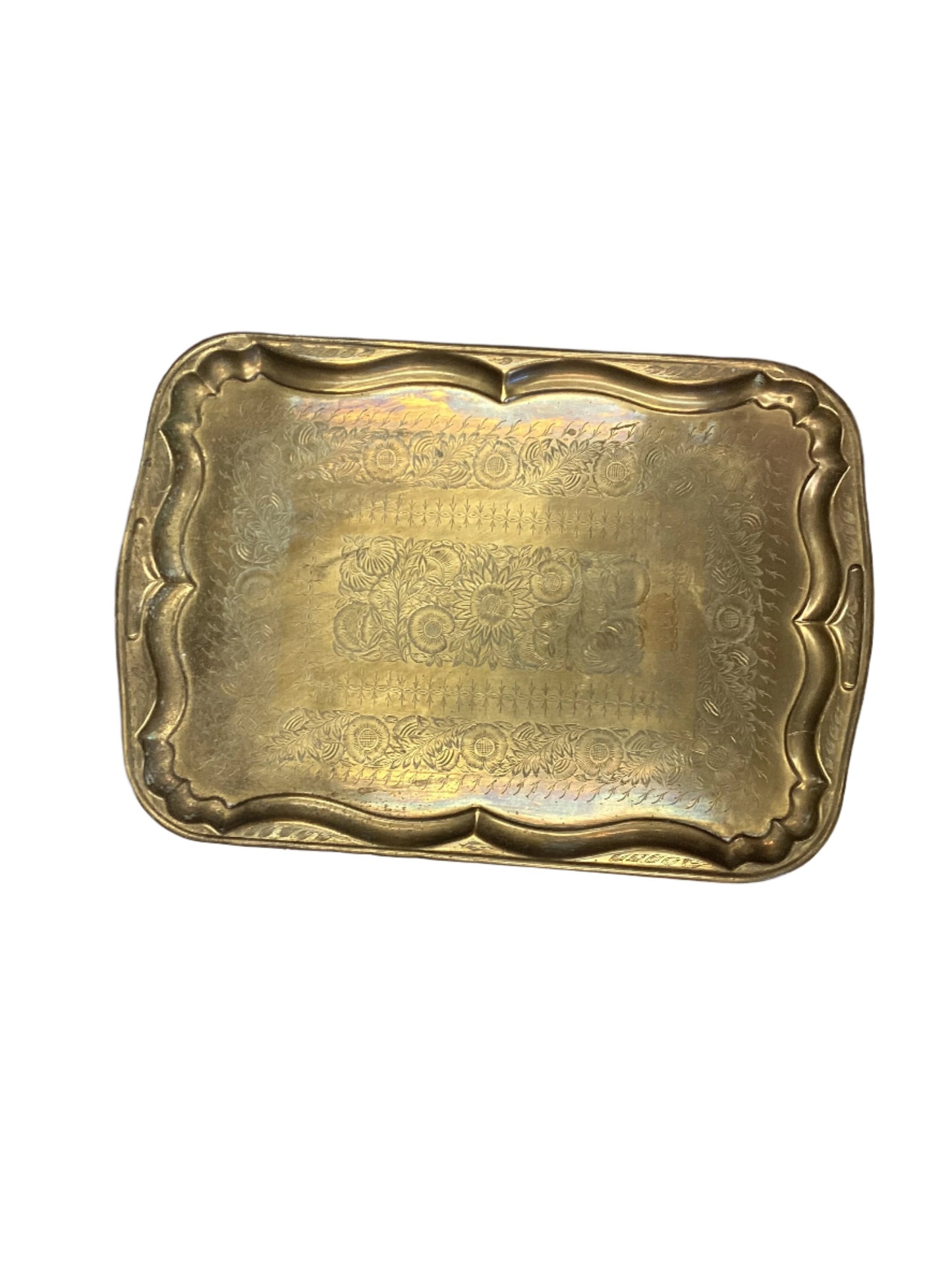 Rectangular Brass Serving Tray