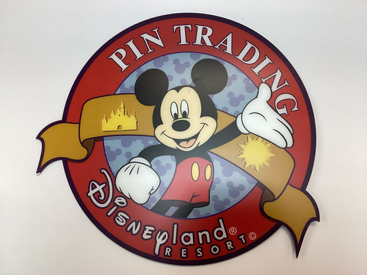 Rare Disneyland Park Pin Trading Sign